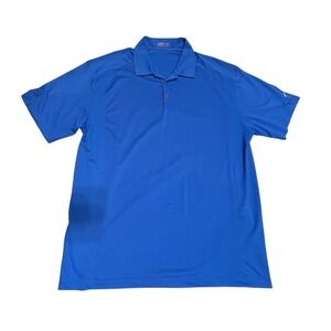 Nike Golf Dri-FIT Polo Shirt Royal Blue Short Sleeve XXL TTG